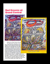 1993 Red Grooms “Rukus at Grand Central” NYC Original Show Postcard & Brochure. picture