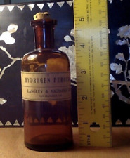 LANGLEY & MICHAELS Co. SAN FRANCISCO Antique Pharmacy Bottle Hydrogen Peroxide picture