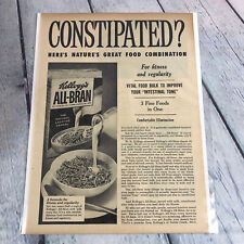 Vintage 1955 Kellogg's All-Bran Cereal Genuine Magazine Advertisement Print Ad picture
