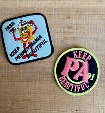 Vintage ‘Keep Pennsylvania Beautiful’ 1998 and 1991 Patches picture