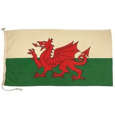Vintage Wales Flag UK United Kingdom Nautical Welsh Dragon Wool Blend Cloth picture