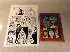 Dracula Blood of  the Innocent #1 original art + color guide PROSTITUTE MARY picture