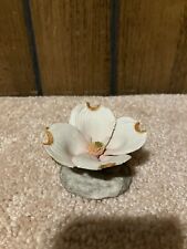 Porcelain Flower Figurines Dogwood Rose Lily/Hummingbird picture