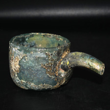 Ancient Roman Islamic Medical  Glass Infant feeder Vessel Circa 1st-7th Century picture