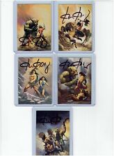 Ken Kelly Signed Series 1 Fantasy Art Trading Cards #21 - #25 1992 FPG picture