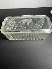 Vintage 1930's Glass fridge box by Federal Glass CO. picture
