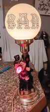 Vintage Hobo Clown Bar Lamp Charlie Chaplin Red Nose Ceramic picture