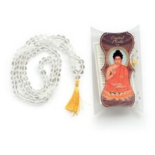 Prayer Mala Beads - Clear Crystal Quartz - 108 Prayer Beads picture