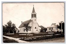 Postcard Canistota South Dakota RPPC Church and School picture