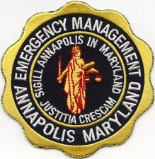 ANNAPOLIS MARYLAND EMERGENCY MANAGEMENT fire sheriff police PATCH picture