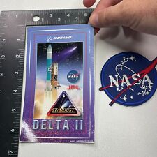 1 NASA Patch + NASA JPL STARDUST DELTA 2 Sticker Decal 261D picture