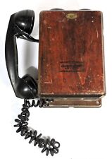Vintage-Northern Electric Crank Phone 717  N717CG Wooden Wall Telephone -1940 ‘s picture