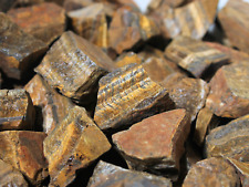 Gold Tiger's Eye - Rough Rocks for Tumbling - Bulk Wholesale 1LB options picture