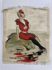 Cape May Girl Hamilton King Artist Signed Red Dress Tobacco Silk Nebo Cigarettes picture
