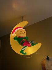 Elf On The Moon Blow Mold Holiday Decor BudJRZ Exclusively picture