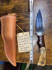 Rare Custom Wind River Knife By Justin  Bridges -1990’s/w Sheath-engraved picture