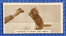 1932 De Reszke Cigarette Card GUARANTEED TO PREVENT SORE THROATS 4th Series #12 picture