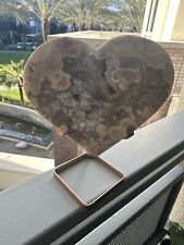 Pink Amethyst Heart On Stand picture