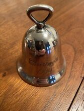 Vintage 1990 Reed & Barton Sterling Silver Plated Christmas Ornament Bell picture