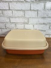 Vintage Tupperware 1294-2 Meat Marinade Keeper Container Paprika w/Lid 1295-2 picture