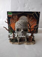 VTG Lemax Spooky Town Skull Archway 33409A w Box Retired Halloween Village Decor picture