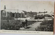 Waiting Station & Bridge Como Park St. Paul, Minnesota 1910 Vintage Postcard picture