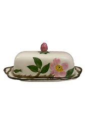 VINTAGE FRANCISCAN DESERT ROSE BUTTER DISH WITH LID picture