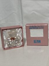 Perfume Bottle Oleg Cassini Sparkling Crystals Mini, Empty & Refillable Vintage picture