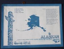 1960-70s Mauston Wisconsin The Alaskan Motel Bowling Lanes Gift Shop placemat picture