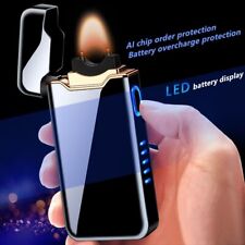 Ignition Arc Electronic USB Flame Lighter Metal Charge Protection Lighters picture