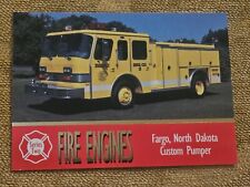 1993 Fire Engines Series 2 #140 Fargo, North Dakota Custom Pumper picture