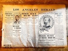 Rare Los Angeles Herald Newspaper May 14, 1905 Original Vintage Antique picture