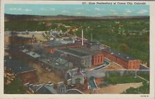 State Penitentiary Canon City Colorado Aerial View c1920s postcard D430 picture