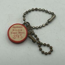 Rare Vintage NOOK CIGAR STORE Advertising Reward FOB Keychain Registered   S3 picture