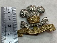 Original WW1 / WW2 XII Royal Lancers - Cap Badge picture