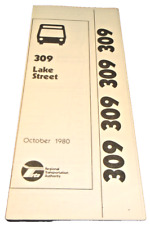 OCTOBER 1980 CHICAGO RTA ROUTE 309 LAKE STREET SERVICE BUS SCHEDULE picture