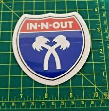 In N Out Burger Car Decal Bumper Sticker (Interstate Palm Tree Sign) New INO picture