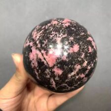 100~500g Natural High Quality Rhodonite Crystal Sphere Reiki Healing Love Stone picture