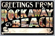 Greetings from Rockaway Beach New York — Antique Postcard c. 1907 picture
