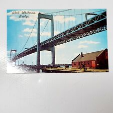 Philadelphia Pennsylvania Walt Whitman Bridge completed 1957 postcard            picture