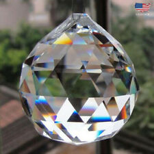 50/100Pcs Hanging Clear Crystal Ball Prisms Pendant Curtain Chandelier Decor Lot picture