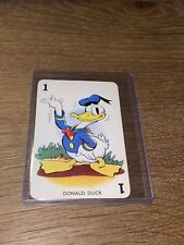VINTAGE DISNEY 1938 CASTELL DONALD DUCK SHUFFLED SYMPHONIES CARD GAME CARD picture