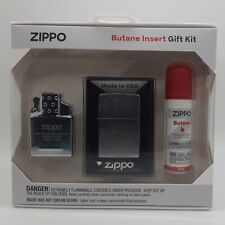 Zippo Authentic Street Chrome Finish 207 Double Torch Butane Lighter Gift Set picture