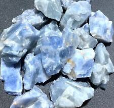 Rough Blue Calcite Crystal (1/2 lb) 8 oz Bulk Wholesale Lot Half Pound Stones picture