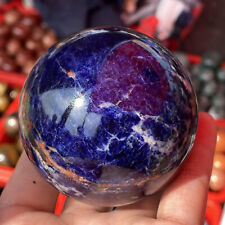 1pc Natural Sodalite Ball Quartz Crystal Sphere Reiki Healing 50mm+ picture