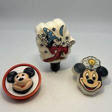 Lot Of 3 Vtg Disney Mickey Mouse Nightlights Collectables Work Rare picture