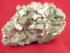 BIG AAA Pyrite Crystal CUBE Cluster with Quartz Crystals Peru 1646gr picture