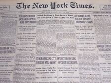 1931 MAY 11 NEW YORK TIMES - BRITISH READY TO START ASCENT OF KAMET - NT 6682 picture