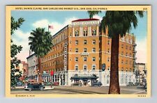 San Jose CA-California, Hotel Sainte Claire Advertising Antique Vintage Postcard picture