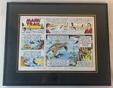 MARK TRAIL print, framed under glass ~ SIGNED BY JACK ELROD ~ NOAA NURP ~ 15x19 picture